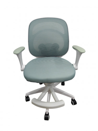 Кресло вращающееся детское с подставкой для ног Perfect KIDS ASTRONAUT зеленый