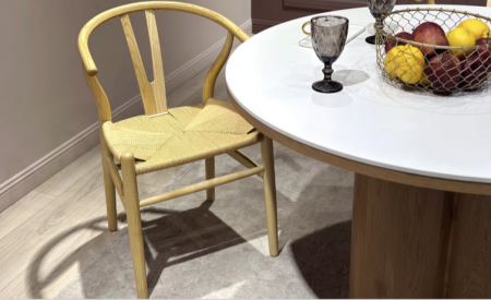 Стол обеденный CRV- Rodeo, Arctic ice ceramic wooden base,120 см,белый