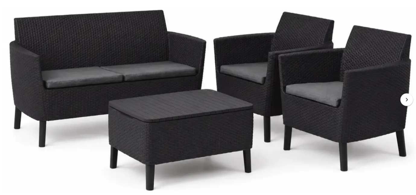 Комплект садовой мебели ECO- Keter Salemo set, графит