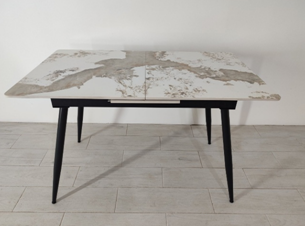 Раскладной стол с керамической столешницей Elt- DT-8011-H02 matt (120/150х70 см) 