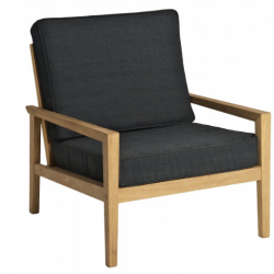 Кресло из дерева Alexander Rose TEA- ROBLE LOUNGE CHAIR с подушками