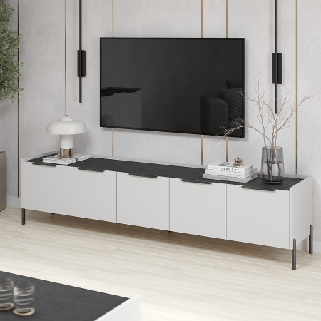 Тумба под телевизор 50х210х40 см KOD- Тумба ТВ Ларго (морское дерево карбон)