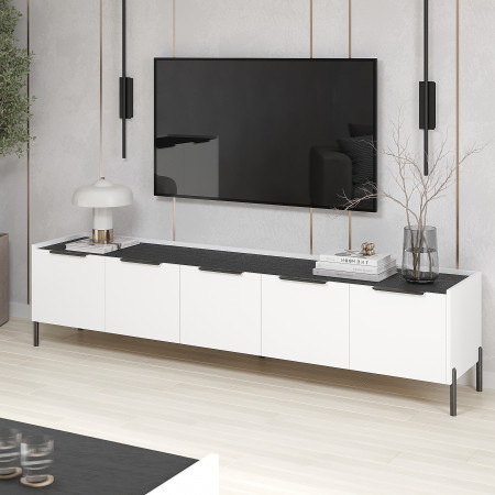 Тумба под телевизор 50х210х40 см KOD- Тумба ТВ Ларго (морское дерево карбон)