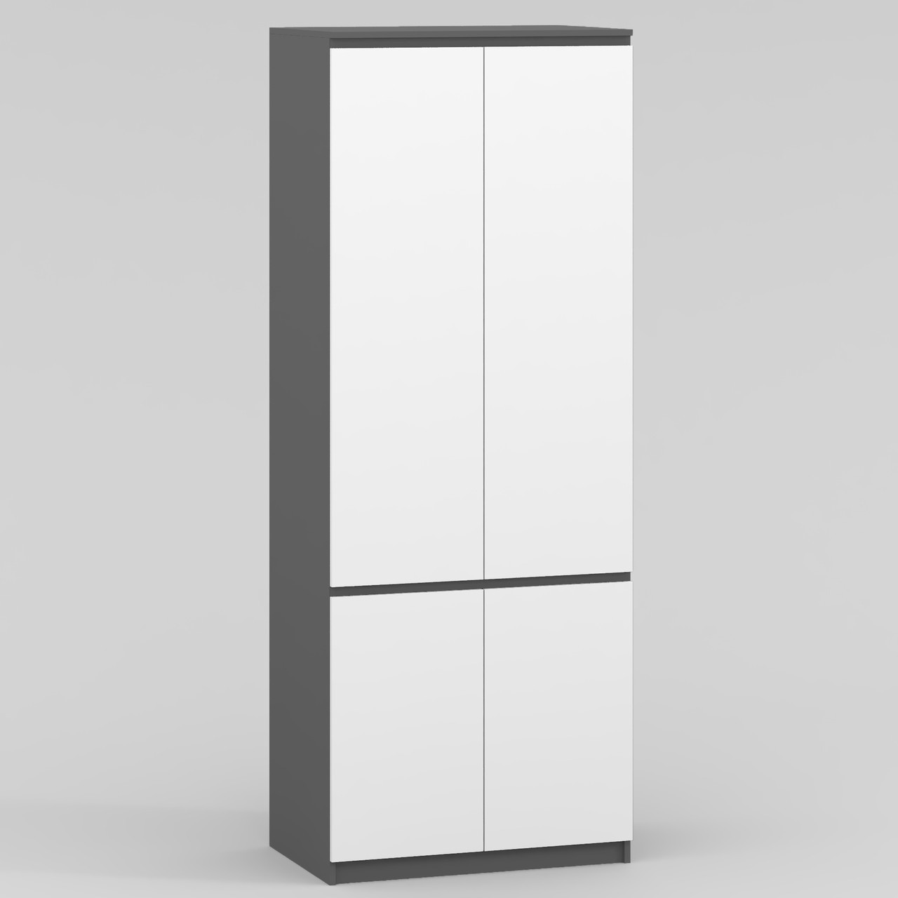 Шкаф Стиль-80 211х80х52 cм KOD- ШК-80 стиль (белый фасад)