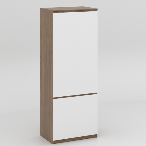 Шкаф Стиль-80 211х80х52 cм KOD- ШК-80 стиль (белый фасад)