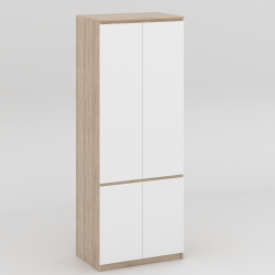 Шкаф Стиль-80 211х80х52 cм KOD- ШК-80 стиль (белый фасад)