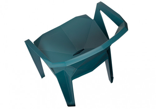 Кресло пластиковое TPRO- Muzе tеalbluе plastic E0680