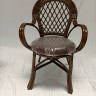 Обеденный комплект buk0003 CRU- Bukovyna (стол + 4 кресла) темно-коричневый