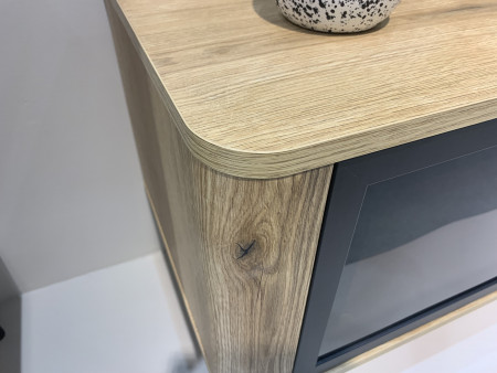 Тумба под телевизор с подсветкой Perfect Home Уилсон / Wilson 2-дверная 2D/163 Дуб эвок