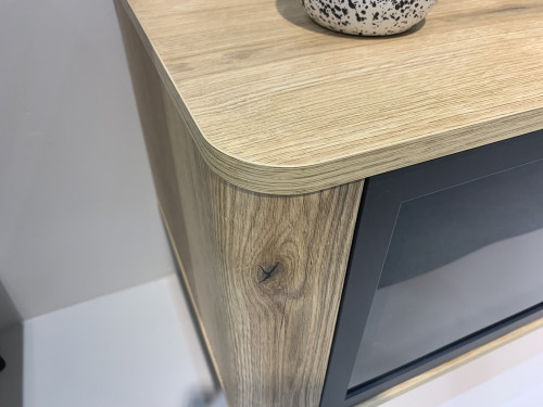Тумба под телевизор с подсветкой Perfect Home Уилсон / Wilson 2-дверная 2D/163 Дуб эвок