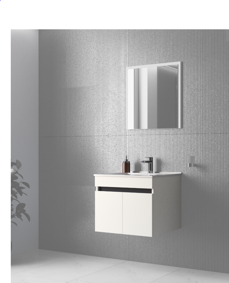 Шкаф для умывальника PL- Halmar FIGARO 60/2D Белый