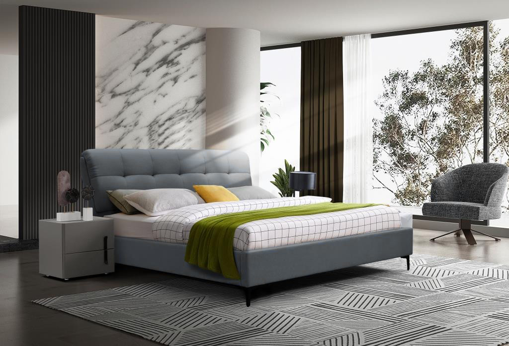Кровать с подъемным газовым Avn- GLORIA 160 Grey 