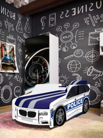 Кровать автомобиль VRN- Premium POLICE P005 