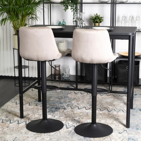 Барный стул Ont- Arcos велюр Бежевый