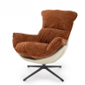 Кресло - шезлонг мягкое HALMAR LOBSTER (корица/ хакки) 