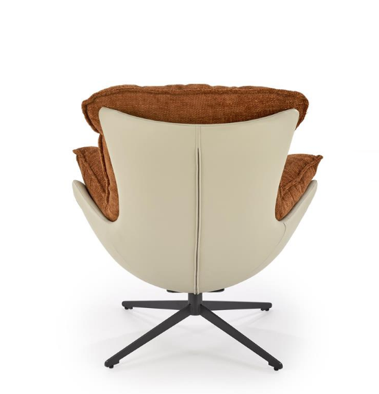 Кресло - шезлонг мягкое HALMAR LOBSTER (корица/ хакки) 