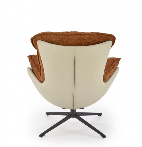 Кресло - шезлонг мягкое HALMAR LOBSTER (корица/ хакки) 