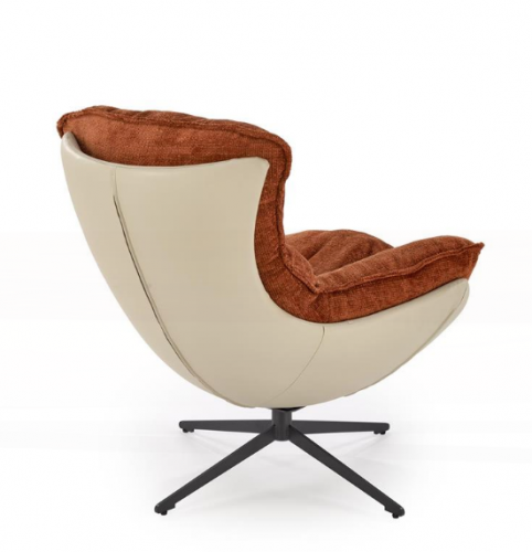 Кресло - шезлонг мягкое HALMAR LOBSTER (корица/ хакки) 