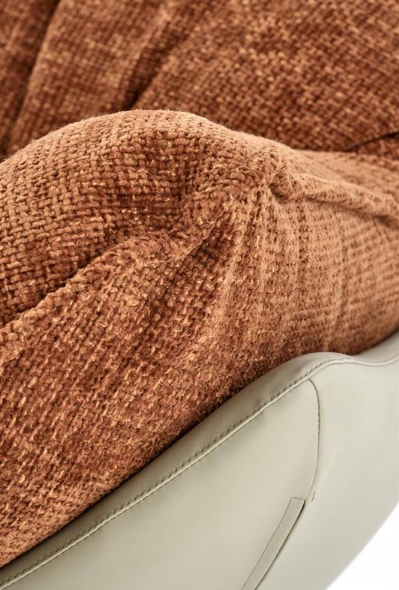 Кресло - шезлонг мягкое HALMAR LOBSTER (корица/ хакки) 