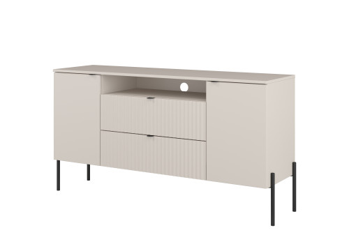 Комод на 2 двери и 2 ящика Helvetia ORE 24KROG26 (кашемир/кашемир в рубчик)