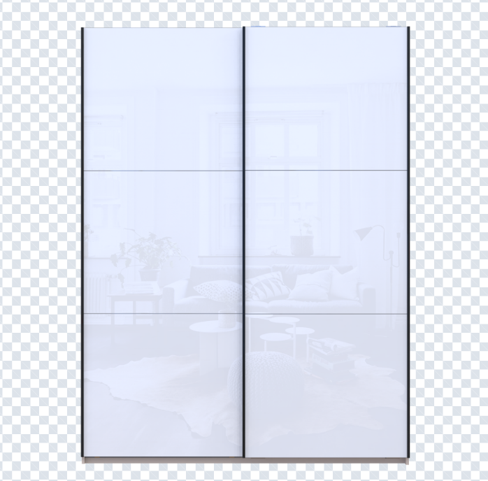 Шкаф - купе DRS- G-Caiser (180х60х240 см) 2 Стекла 3 части двери Кашемир/ Черный, Белый