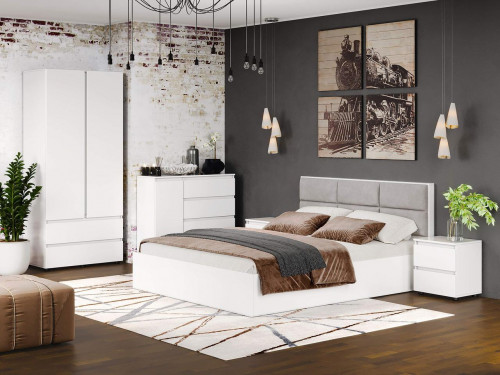 Спальня (модульная) EVR- Лайт-3 белый(нимфея альба)