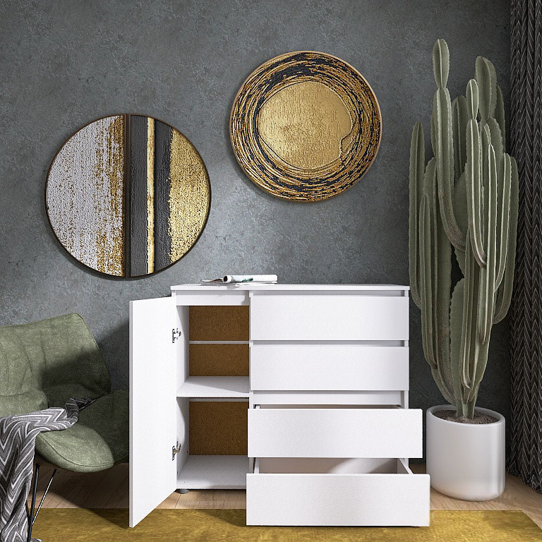 Спальня (модульная) EVR- Лайт-3 белый(нимфея альба)