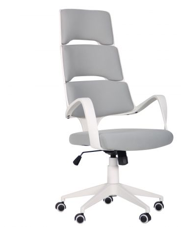 Кресло офисное AMF- Spiral White светло-серый