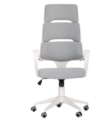 Кресло офисное AMF- Spiral White светло-серый