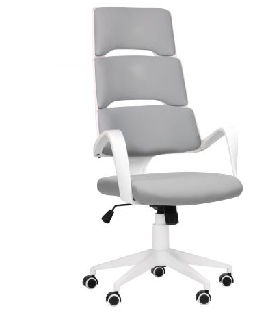 Кресло офисное AMF- Spiral White светло-серый