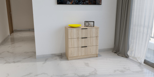 Комод на 3 ящика ViA- Сити 2