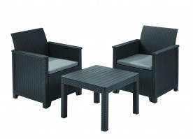 Комплект мебели для отдыха ECO- Emma balcony set серый