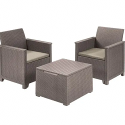 Комплект мебели для отдыха ECO- Emma balcony set (серый, бежевый)