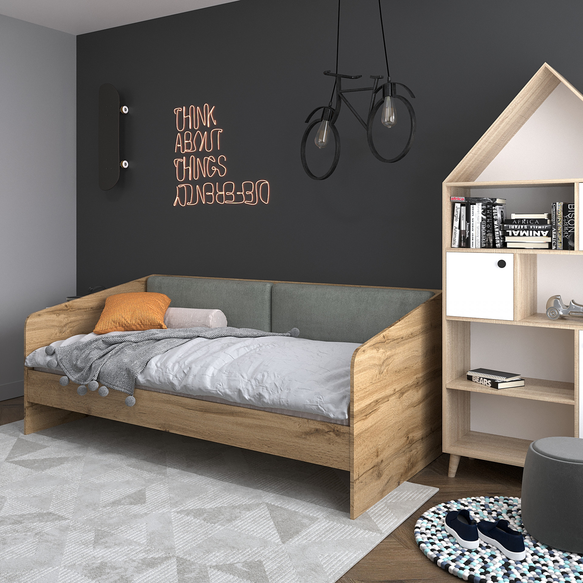 Детская односпальня кровать KOD- КР-Детская лайт