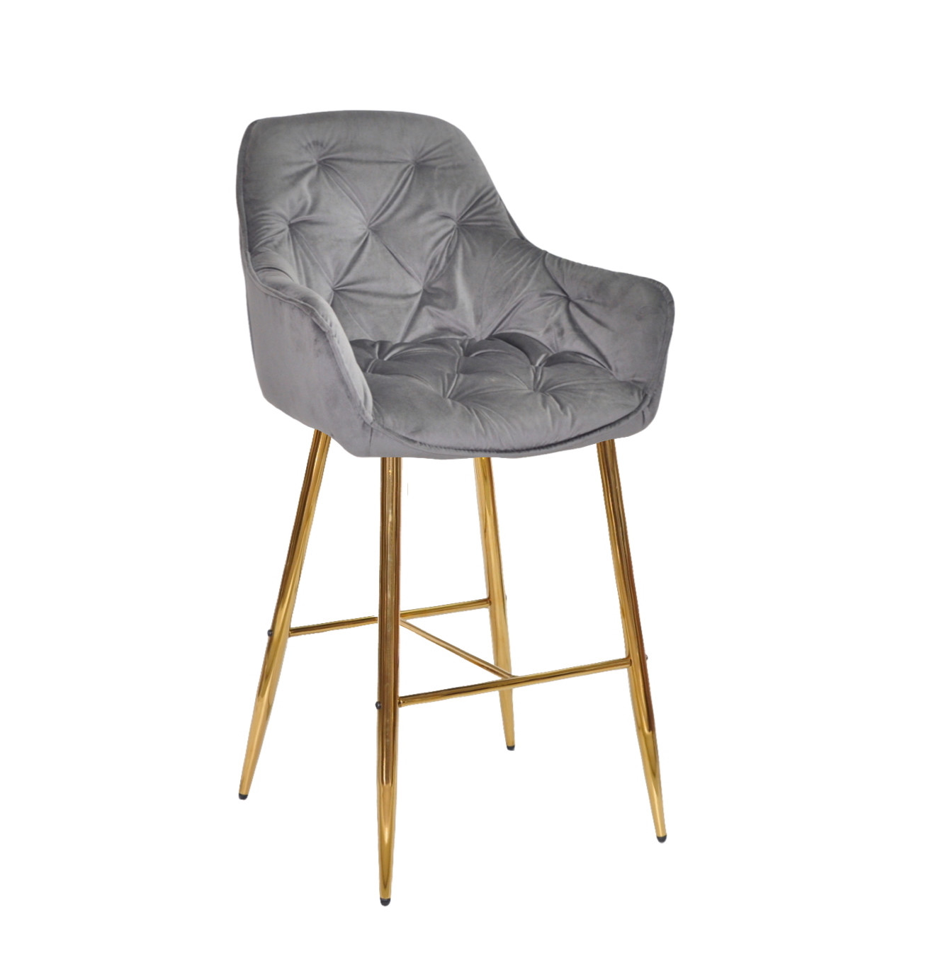 Кресло барное OND- CHIC Б-Т БАРХАТ BAR 75-GD 