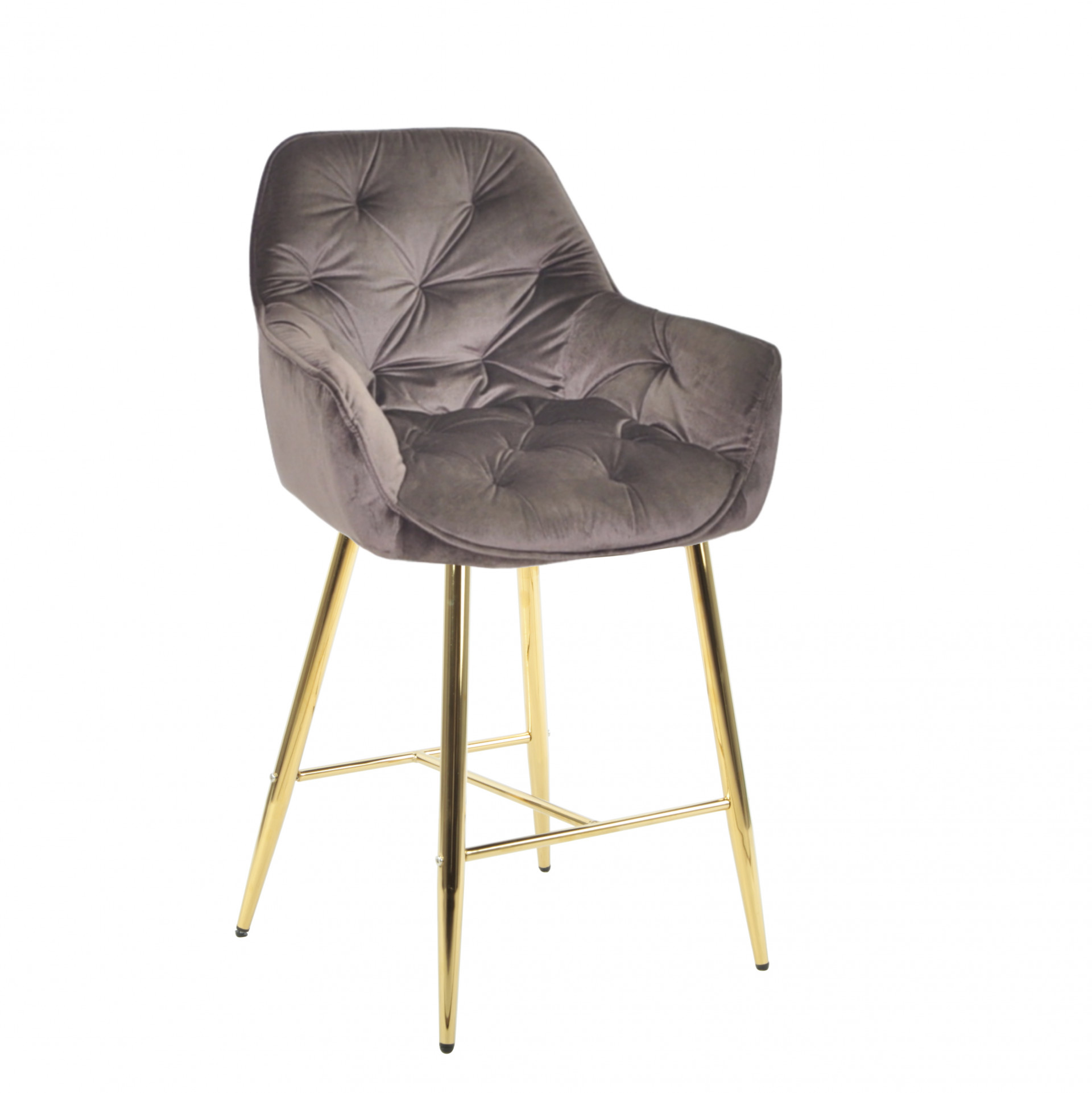 Кресло барное OND- CHIC Б-Т БАРХАТ BAR 75-GD 