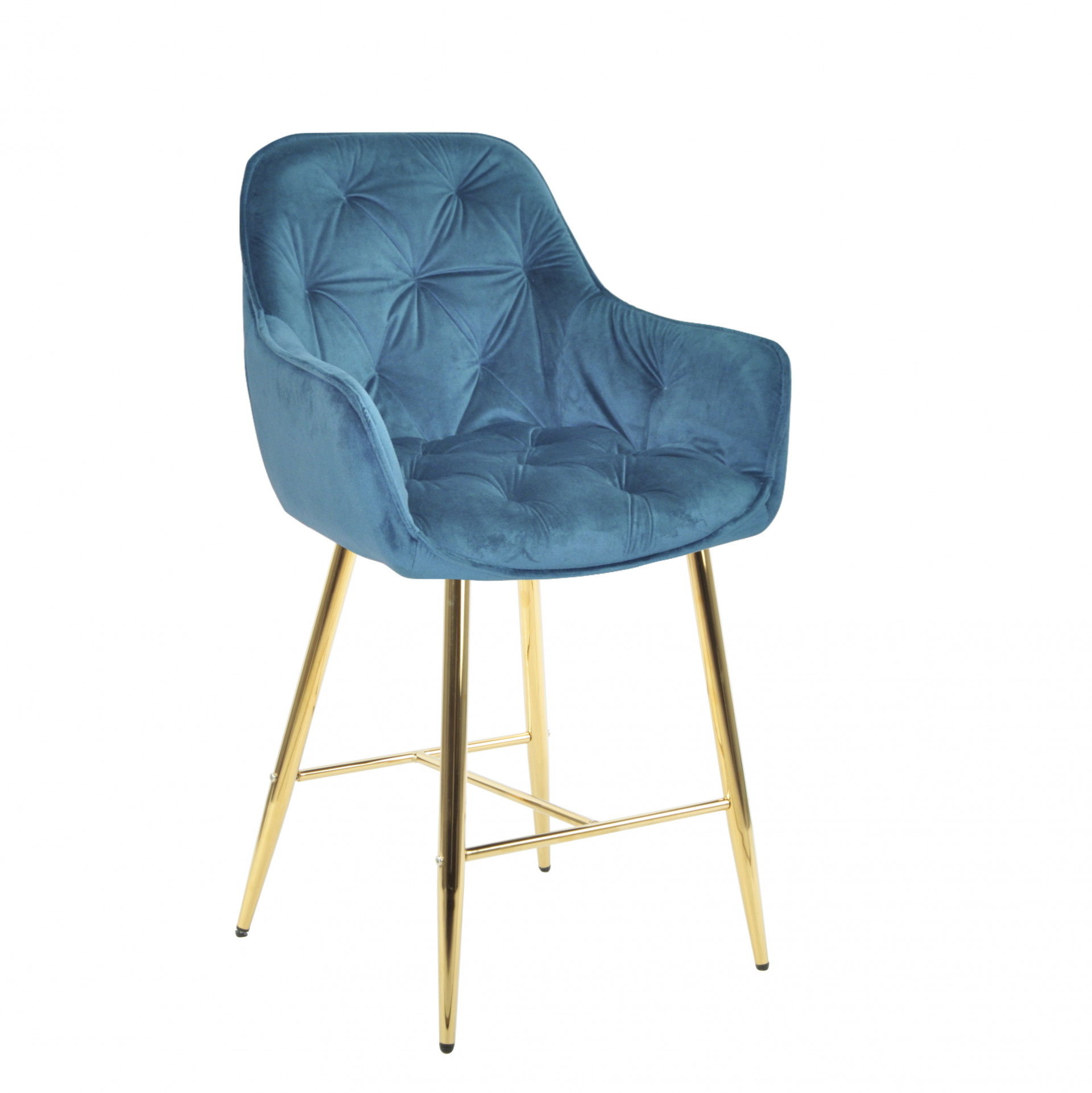 Кресло барное OND- CHIC Б-Т БАРХАТ BAR 75-GD 