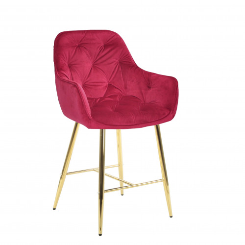 Кресло барное OND- CHIC Б-Т БАРХАТ BAR 75-GD 