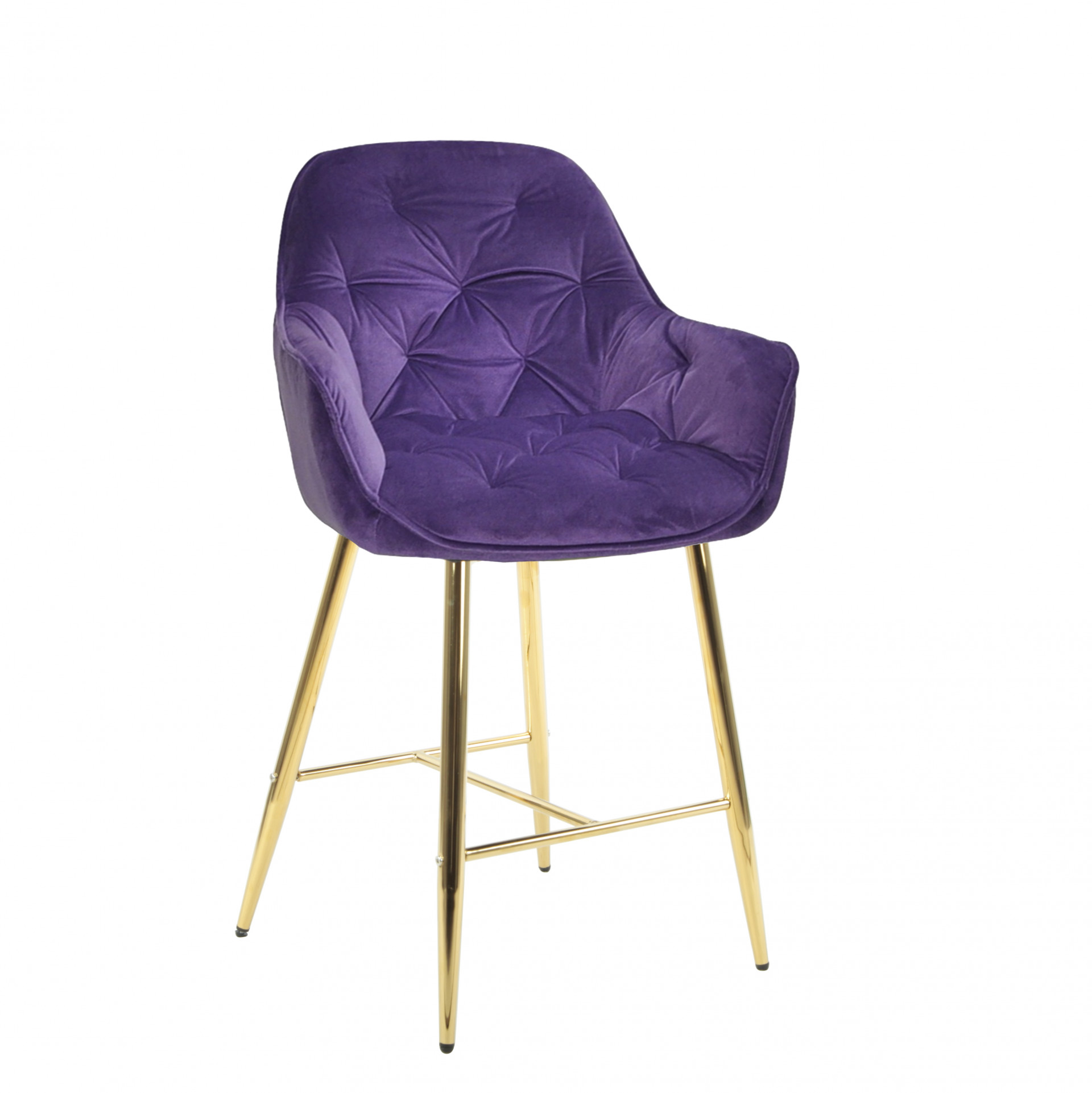 Кресло барное OND- CHIC Б-Т БАРХАТ BAR 75-GD 