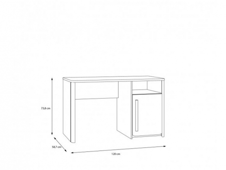 Стол письменный PL- Forte Surfinio SFNB211