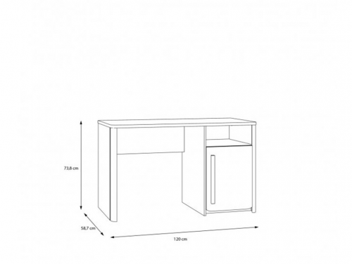 Стол письменный PL- Forte Surfinio SFNB211