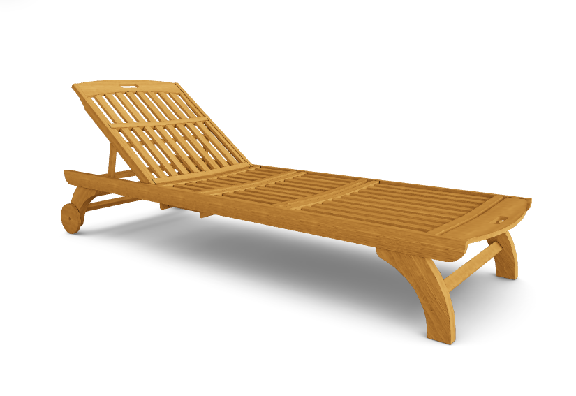 Шезлонг деревянный Ws- California lounge VIP, ламели