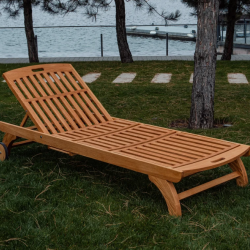 Шезлонг деревянный Ws- California lounge VIP, ламели
