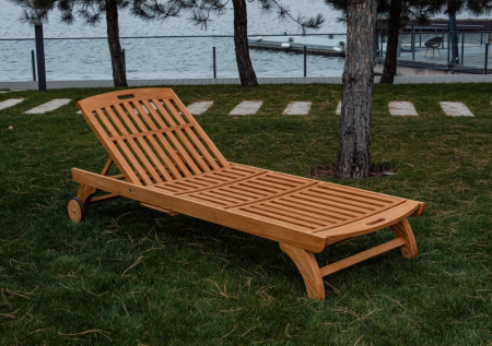 Шезлонг деревянный Ws- California lounge VIP, ламели