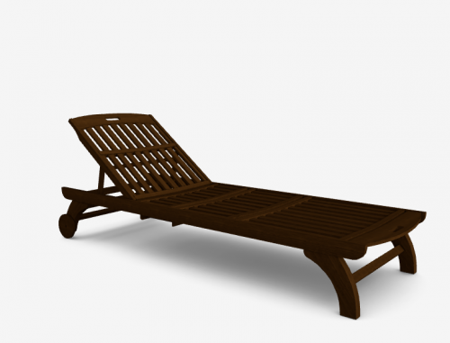 Шезлонг деревянный Ws- California lounge VIP, ламели