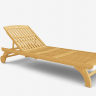 Шезлонг деревянный Ws- California lounge VIP, ламели