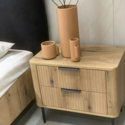 Тумба прикроватная Perfect Home Уилсон / Wilson с 2 ящиками 2S/63 Дуб эвок