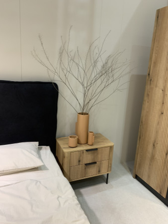 Тумба прикроватная Perfect Home Уилсон / Wilson с 2 ящиками 2S/63 Дуб эвок