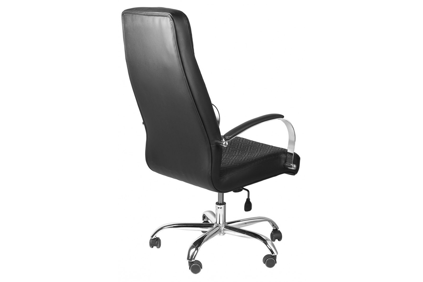 Кресло для руководителя BRS- Сhief Black Rhombus Chrome CF-02