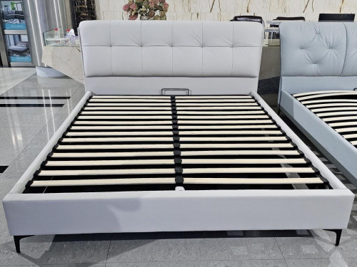 Кровать с подъемным газовым Avn- GLORIA Light Grey